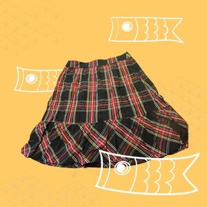 J. Crew Multicolor Plaid Midi Skirt